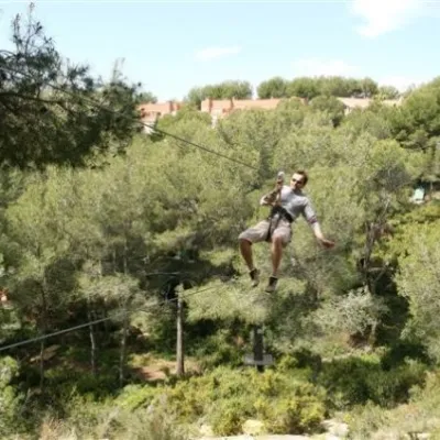 Long zip line at Jungle Trek