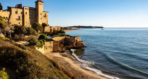 Tamarit Castle above the beach